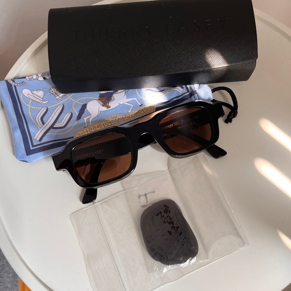 Unisex Thierry Lasry Flexxxy Sunglasses Custom Tinted Brown Lens - Picture 3 of 5